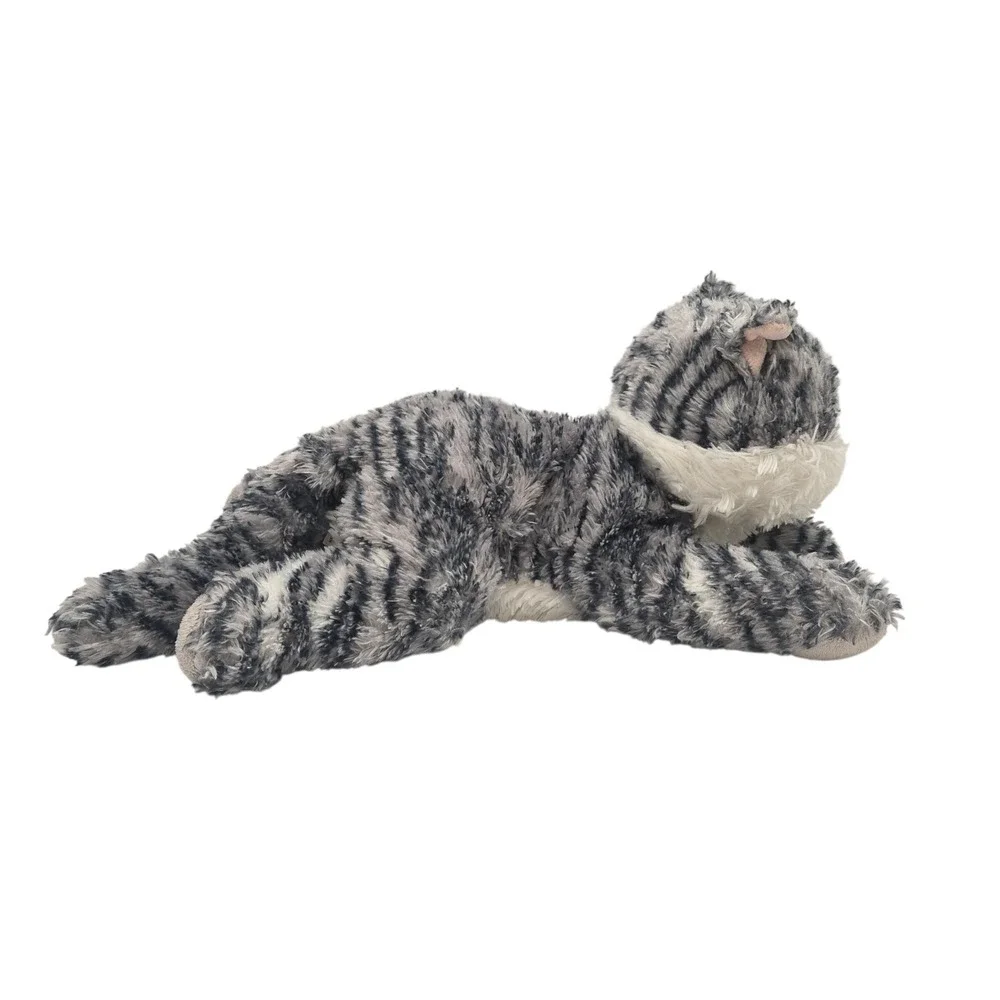 Aurora Grey Tabby Cat‎ Plush Stuffed Animal White Striped Kitten 2015